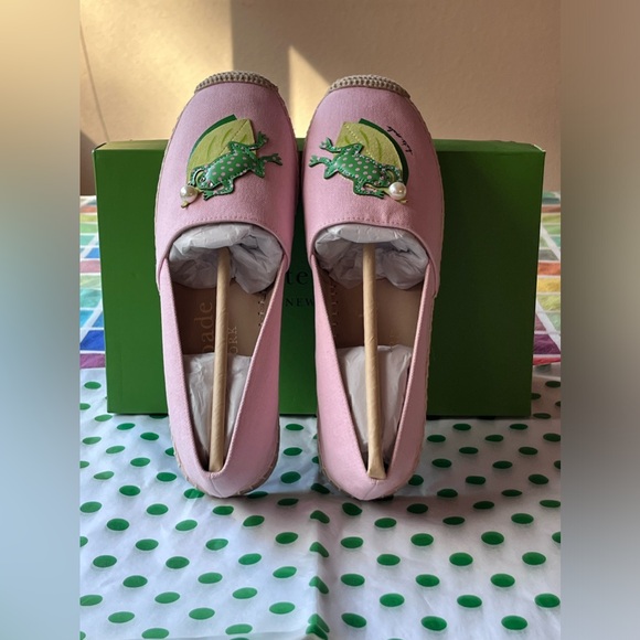 🐸 KATE SPADE RIBBIT ESPADRILLES 🐸 NWT 🐸 - Picture 1 of 16